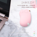 ICHECKEY 2-in-1 5200mAh Rechargeable Cute Cat Hand Warmer, USB Portable Charger Power Bank Battery Pack